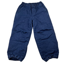 Load image into Gallery viewer, Boys Uniqlo, fleece lined stretch denim pants, adjustable, Inside leg: 38.5cm, EUC, size 3-4,  