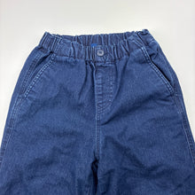 Load image into Gallery viewer, Boys Uniqlo, fleece lined stretch denim pants, adjustable, Inside leg: 38.5cm, EUC, size 3-4,  