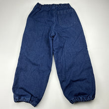 Load image into Gallery viewer, Boys Uniqlo, fleece lined stretch denim pants, adjustable, Inside leg: 38.5cm, EUC, size 3-4,  