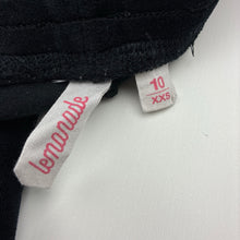 Load image into Gallery viewer, Girls Lemonade, black stretchy velour leggings, elasticated, Inside leg: 61cm, EUC, size 10,  