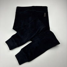 Load image into Gallery viewer, Girls Lemonade, black stretchy velour leggings, elasticated, Inside leg: 61cm, EUC, size 10,  