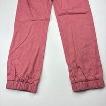 Load image into Gallery viewer, Girls Anko, pink lyocell/linen/cotton pants, elasticated, Inside leg: 53cm, NEW, size 9,  