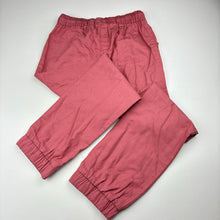Load image into Gallery viewer, Girls Anko, pink lyocell/linen/cotton pants, elasticated, Inside leg: 53cm, NEW, size 9,  