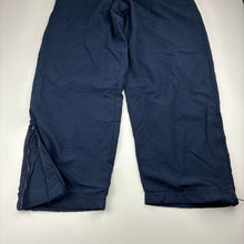 Load image into Gallery viewer, Unisex Midford, lined navy school track pants, Inside leg: 58cm, EUC, size 10,  
