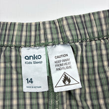 Load image into Gallery viewer, Boys Anko, lightweight cotton pyjama shorts, EUC, size 14,  