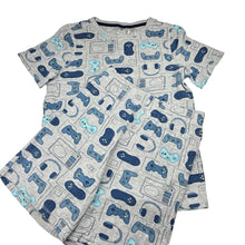 Load image into Gallery viewer, Boys Target, waffle pyjama top &amp; shorts, gaming, GUC, size 14,  