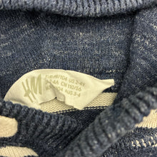 Load image into Gallery viewer, Unisex H&amp;M, striped knit cotton hoodie sweater, EUC, size 3-4,  