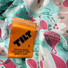 Load image into Gallery viewer, Girls Tilt, Christmas lightweight pyjamas, catches, FUC, size 5,  