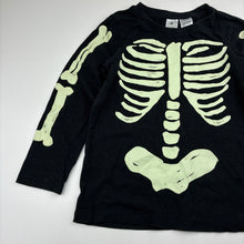 Load image into Gallery viewer, Unisex Target, glow-in-the-dark cotton pyjama top, skeleton, EUC, size 6,  