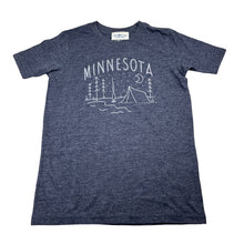 Load image into Gallery viewer, Boys Blue 84, soft feel tee / top, camping, Sz: XS, armpit to armpit: 37cm, EUC, size 8-10,  