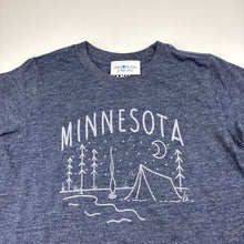 Load image into Gallery viewer, Boys Blue 84, soft feel tee / top, camping, Sz: XS, armpit to armpit: 37cm, EUC, size 8-10,  