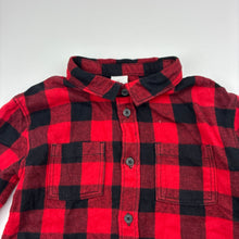 Load image into Gallery viewer, Boys H&amp;M, checked flannel cotton long sleeve shirt, EUC, size 2,  