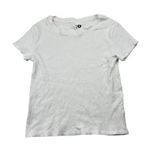 Load image into Gallery viewer, Girls KID, white ribbed stretchy top, EUC, size 8,  