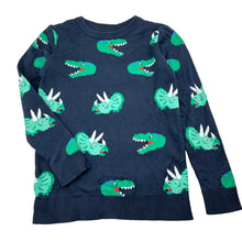 Load image into Gallery viewer, Boys Anko, knitted cotton sweater / jumper, dinosaurs, EUC, size 6,  