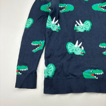 Load image into Gallery viewer, Boys Anko, knitted cotton sweater / jumper, dinosaurs, EUC, size 6,  