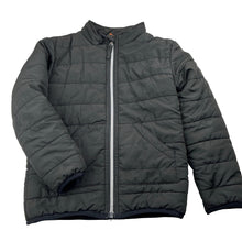 Load image into Gallery viewer, Boys Tilt, black zip up jacket / coat, pilling on cuffs, FUC, size 6,  
