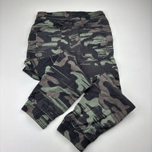 Load image into Gallery viewer, Boys Bad Boy, stretch cotton camo print pants, elasticated, GUC, size 6,  