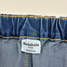 Load image into Gallery viewer, Girls Balabala Kids, lightweight stretch denim jeans, elasticated, Inside leg: 72.5cm, GUC, size 14,  