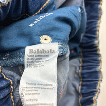 Load image into Gallery viewer, Girls Balabala Kids, lightweight stretch denim jeans, elasticated, Inside leg: 72.5cm, GUC, size 14,  