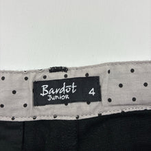 Load image into Gallery viewer, Boys Bardot Junior, black linen / viscose pants, adjustable, Inside leg: 42cm, EUC, size 4,  
