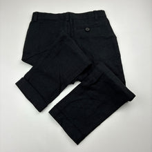 Load image into Gallery viewer, Boys Bardot Junior, black linen / viscose pants, adjustable, Inside leg: 42cm, EUC, size 4,  