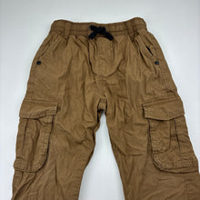 Load image into Gallery viewer, Boys Next, lined cotton cargo pants, elasticated, Inside leg: 34.5cm, GUC, size 3-4,  