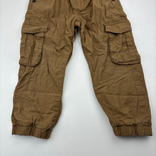 Load image into Gallery viewer, Boys Next, lined cotton cargo pants, elasticated, Inside leg: 34.5cm, GUC, size 3-4,  