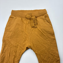 Load image into Gallery viewer, Boys Next, mustard stretchy casual pants, elasticated, Inside leg: 37.5cm, EUC, size 4-5,  