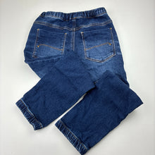 Load image into Gallery viewer, Boys Next, stretch knit denim pants, elasticated, Inside leg: 44cm, EUC, size 5-6,  