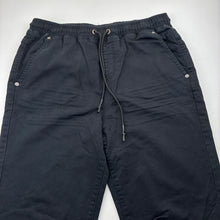 Load image into Gallery viewer, Boys Snt.Glth, black stretch denim pants, elasticated, Inside leg: 77cm, EUC, size 16,  
