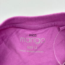 Load image into Gallery viewer, Girls Mango, purple cotton tee / top, EUC, size 12,  
