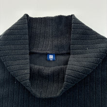 Load image into Gallery viewer, Unisex Uniqlo, black velour long sleeve top, EUC, size 14,  