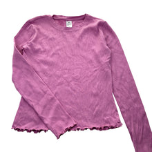 Load image into Gallery viewer, Girls Target, pink ribbed stretchy long sleeve top, GUC, size 14,  