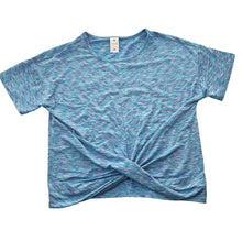 Load image into Gallery viewer, Girls Target, twist front stretchy sports / activewear top, EUC, size 12,  