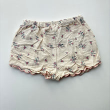 Load image into Gallery viewer, Girls Cotton On, floral viscose / linen shorts, elasticated, EUC, size 00,  