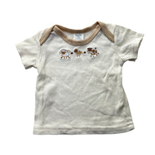 Load image into Gallery viewer, Unisex Luvable Friends, embroidered soft cotton tee / top, farmyard, EUC, size 000-00,  