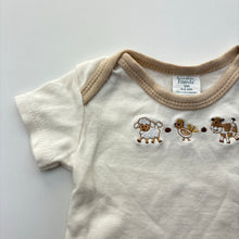 Load image into Gallery viewer, Unisex Luvable Friends, embroidered soft cotton tee / top, farmyard, EUC, size 000-00,  