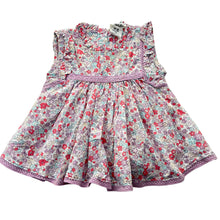 Load image into Gallery viewer, Girls Cotton On, lightweight floral cotton dress, GUC, size 000, L: 32cm