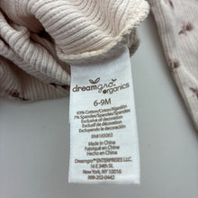 Load image into Gallery viewer, Girls Dream Gro Organics, ribbed bodysuit / romper, broderie collar, EUC, size 0,  
