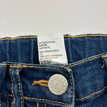 Load image into Gallery viewer, Girls H&amp;T, blue stretch denim shorts, adjustable, GUC, size 1,  