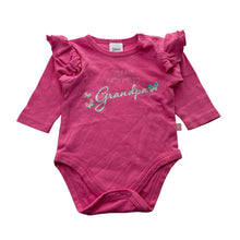 Load image into Gallery viewer, Girls Ollie's Place, soft cotton bodysuit / romper, Grandpa, GUC, size 0000,  