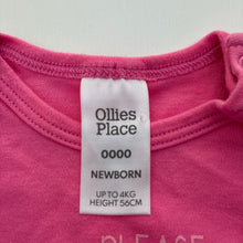 Load image into Gallery viewer, Girls Ollie's Place, soft cotton bodysuit / romper, Grandpa, GUC, size 0000,  