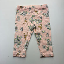 Load image into Gallery viewer, Girls Disney, Bambi soft cotton leggings / bottoms, EUC, size 00,  