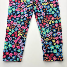 Load image into Gallery viewer, Girls Anko, colourful floral stretchy leggings, EUC, size 2,  