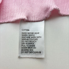 Load image into Gallery viewer, Girls 4 Baby, pink ribbed cotton singlet top, GUC, size 00000,  