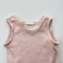 Load image into Gallery viewer, Girls Baby Berry, pink ribbed cotton singlet top, GUC, size 00000,  