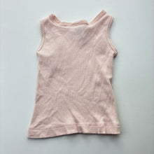 Load image into Gallery viewer, Girls Baby Berry, pink ribbed cotton singlet top, GUC, size 00000,  