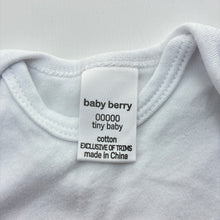 Load image into Gallery viewer, Unisex Baby Berry, soft cotton bodysuit / romper, EUC, size 00000,  