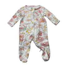 Load image into Gallery viewer, Girls Anko, floral soft cotton zip coverall / romper, GUC, size 0000,  