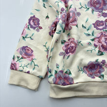 Load image into Gallery viewer, Girls Dymples, floral fleece lined sweater / jumper, EUC, size 1,  